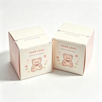Boîte en carton détachable avec impression offset, pour jouets de marque, boîte mystère, emballage en carton blanc personnalisé en vrac avec fermeture éclair, cadeau artisanal, logo personnalisé