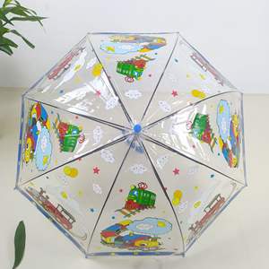 Parapluies pour enfants en gros, anti-pincement, ouverture automatique, parapluies à bâton pour enfants, impression personnalisée de dessins animés 3D, animaux, parapluies en vrac pour l'école - Product Image 5
