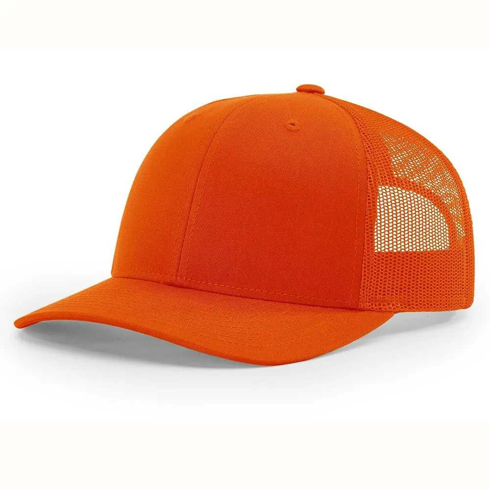 Mode Oem Desain Kustom Grosir Topi Trucker Bordir Logo Trucker Mesh Cap Hat