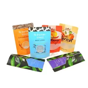 En Stock y personalizado transparente Nylon PE plástico laminado almacenamiento de alimentos cámara de embalaje bolsas selladoras al vacío