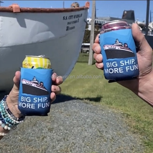 Tùy chỉnh 12oz Neoprene bia tay áo phim hoạt hình mô hình mập mạp mát chủ với biểu tượng tùy chỉnh - Product Image 5