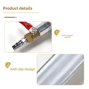 Ventouse pneumatique avec valve de commande d'air et <span class=keywords><strong>marteau</strong></span> <span class=keywords><strong>coulissant</strong></span> métallique pour débosselage sans peinture de <span class=keywords><strong>carrosserie</strong></span> automobile - Product Image 2