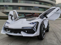 Voiture électrique pour enfants à double porte avec télécommande, batterie 12V, Chine 2024