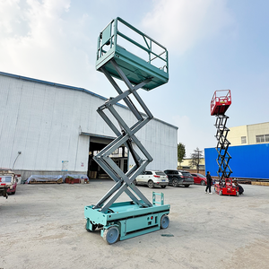 Plateforme élévatrice <span class=keywords><strong>de</strong></span> chantier aérienne autopropulsée à ciseaux, alimentée par batterie, avec une <span class=keywords><strong>hauteur</strong></span> <span class=keywords><strong>de</strong></span> <span class=keywords><strong>travail</strong></span> <span class=keywords><strong>de</strong></span> 8 m, échafaudage mobile en acier - Product Image 5