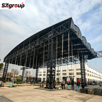 Sistema de Estructura de Arco para Escenario al Aire Libre, Plataforma de Aluminio para Escenario, Soporte de Diseño para Exhibición, Estructura de Arco para Conciertos