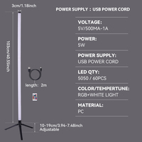 Nueva luz de noche interior antigua regulable RGB Luz de esquina colorida 5W USB recargable lámpara de pie LED para decoración del hogar