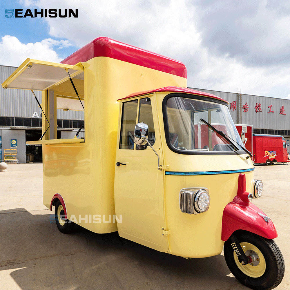 Piaggio Ape for Sale Electric Food Truck Tricycle