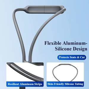 Support de tablette pour dossier de siège de voiture, rotatif à 360°, support universel pour téléphone et tablette, accessoires de voiture sportifs avec chargeur - Product Image 5