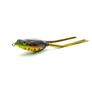 Leurre souple artificiel en PVC Proto Frog 55mm pour la pêche au bar en rivière, lac, ruisseau et eau douce, imprimé avec hameçons - Product Image 1