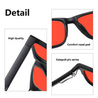 Gafas de Sol con Marco Completo Negro TR90, Diseño Clásico de Moda, Anti Luz Azul, Duraderas, Personalizadas, para Hombre y Mujer