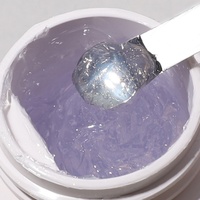 Gel de modelage pour ongles transparent semi-solide sans HEMA ni TPO, pour poudre chromée effet miroir, gel de sculpture 3D pour nail art