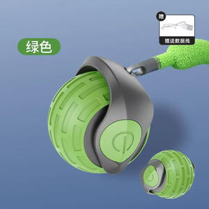 Tipo C pluma interactiva hecha suave TPR <span class=keywords><strong>PC</strong></span> silicona plástico eléctrico juguete rodante para Gatos Perros automático inteligente gato bola juguete - Product Image 2