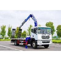 Camión Dongfeng con Grúa Montada, Camión de Plataforma Plana de 5-8t, Excavadora Hidráulica de Brazo Plegable, Camión Grúa Dedicado al Transporte