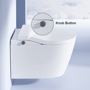 WC intelligent mural non électrique avec siphon de drainage en P et réservoir dissimulé pour petites salles de bain et appartements compacts - Product Image 6