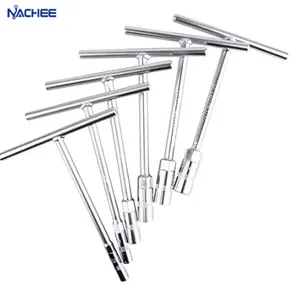 High Quality Matte Finished Crv Long Arm T-type Socket Allen Wrench Torx Hex Key Spanner for Car Repair Tools 1 1/2IN 2000lb-ft
