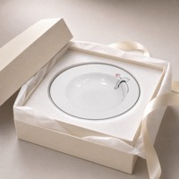 Assiettes empilables en mélamine blanche brillante, résistantes aux bris, pour hôtels, restaurants, buffets, usage professionnel