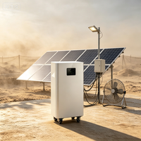 Système de stockage d'énergie solaire domestique 16 kWh avec onduleurs bidirectionnels, boîtes de batteries, racks et système de stockage d'énergie par batterie pour micro-réseau