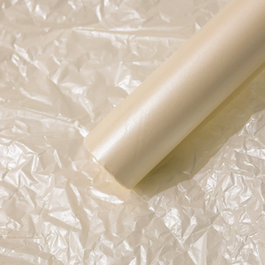 Pearlescent Crystal Cream Solid <b>Color</b> Custom <b>Tissue</b> <b>Paper</b> Floral Packaging Inner Lining Handcraft Bouquet Gift Wrapping - Product Image 1