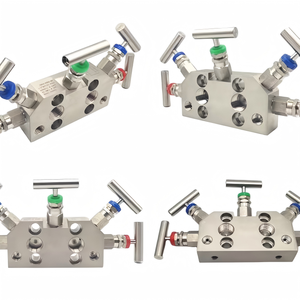 บล็อกแมนิโฟลด์สแตนเลส 316L แบบ 5 ทาง พร้อมช่องระบายอากาศ 1 2 NPT สำหรับเครื่องวัดความดันสูง Yokogawa EJA - Product Image 6