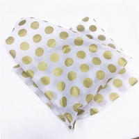 Papier d'emballage à pois métallisé, papier de soie à pois, sacs cadeaux à pois, papier d'emballage – Vente chaude