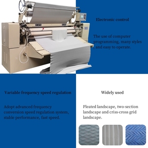 CNC 516 xếp li Máy vải xếp nếp gấp máy zj816 rèm tự động Xếp Li máy cho smocking - Product Image 3