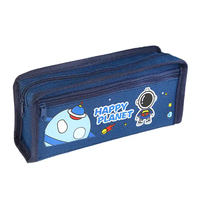 Nouvel espace astronaute portable porte-crayon mignon dessin animé enfants papeterie sac grande capacité sac école étudiant toile crayon sac