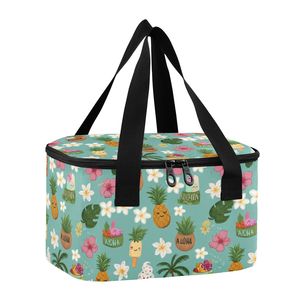 Hawaii Print <b>Cooler</b> Summer Portable Insulated Lunch Bag Aloha <b>Cooler</b> Box <b>Mini</b> Insulated Lunch Bag for Beach Camping - Product Image 5