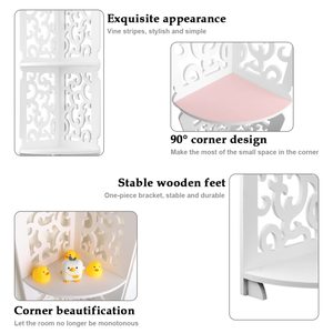 Estante Esquinero Multiusos para Baño, Estante Esquinero Independiente para Ducha, Estante Esquinero de 4 Niveles - Product Image 4
