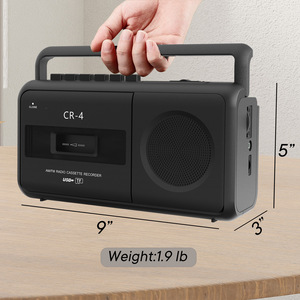 Factory Custom Retro Cassette Recorder Player, AM FM Radio USB TF Slot Rechargeable Boombox for Camping Gift - Product Image 4