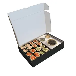 Sushi-Verpackungsbox mit individuellem Logo umweltfreundliche recycelbare Lebensmittelbox Lieferung Sushi Takeaway Sushi Togo-Box