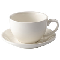 Mug à café en céramique à bord blanc de 350 ml, grande capacité, couleur unie, design minimaliste nordique, tasse à latte art et cappuccino avec soucoupe