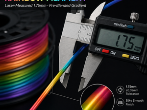 Filament PLA Soie Arc-en-ciel 1,75 mm 1 kg Dégradé Couleurs Macaron Forêt Univers Série Bobine en Papier Écologique pour Imprimante 3D - Product Image 2