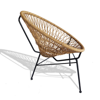 Ensemble de chaises longues de jardin hôtel club chaise simple chaises de balcon de restaurant intérieures et extérieures