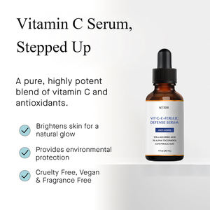 Suero Facial Antioxidante Avanzado para el Cuidado <span class=keywords><strong>de</strong></span> la Piel, Corrector <span class=keywords><strong>de</strong></span> Manchas Oscuras, Antienvejecimiento, <span class=keywords><strong>Vitamina</strong></span> <span class=keywords><strong>C</strong></span> y E, con Ácido L-Ascórbico y Ácido Ferúlico - Product Image 2