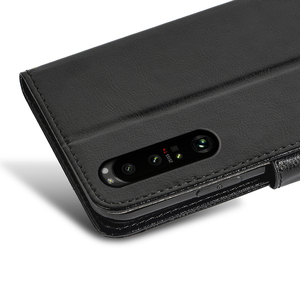Étui portefeuille en cuir à rabat pour <span class=keywords><strong>SONY</strong></span> <span class=keywords><strong>Xperia</strong></span> <span class=keywords><strong>1IV</strong></span> 1VI 10IV 5IV V VI ACE III ACE 3 avec béquille lanière trou Protection couverture - Product Image 5