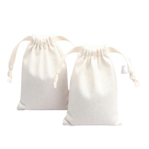 Sacs en coton personnalisables en gros pour bijoux, fournitures d'emballage pour petites entreprises, sacs en mousseline à cordon pour parfums et cosmétiques - Product Image 1