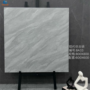 Venta al por Mayor de Fábrica: Baldosas de Cerámica Rústicas Antideslizantes de 800x800mm con Acabado Esmaltado Efecto Mármol para Pisos y Paredes de Pasillos y Supermercados <span class=keywords><strong>5</strong></span> - Product Image 2