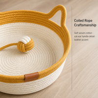 Lit pour chat lavable en gros, en fausse fourrure moelleuse, apaisant, en forme de donut, doux et en peluche, pour intérieur, avec base antidérapante