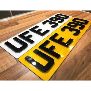 Placa de Matrícula Acrílica Personalizada, Placa de Número de <span class=keywords><strong>Coche</strong></span> de Plástico Transparente para Matrícula de Vehículo - Product Image 1