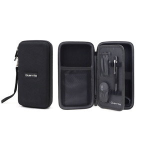 Étui de protection portable noir personnalisé professionnel avec fermeture éclair pour câble d'écouteurs - Product Image 1