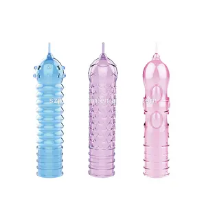 Embout de protection en cristal TPE, disponible en trois couleurs, 1 unité, mode Unique, doux, retardement, Extension, texturé