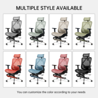 Foshan Aoda mobilier de bureau Chaise ergonomique de haute qualité chaise de bureau ergonomique en maille avec repose-pieds Sillas De Escritorio