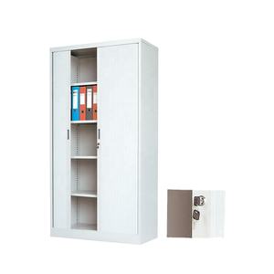 Armoire de classement métallique de haute qualité à deux portes, mobilier de bureau, avec étagères réglables et tringle - Product Image 2
