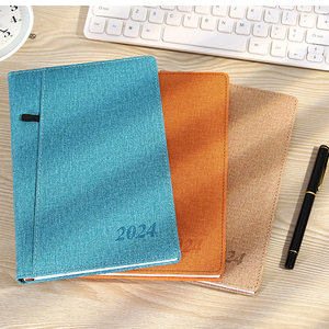 Giá rẻ số lượng lớn không thấm nước đá giấy tùy chỉnh sang trọng PU da chấm xoắn ốc họp máy tính xách tay với bút sang trọng - Product Image 1