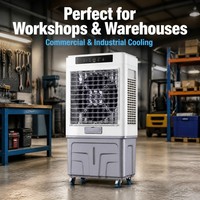 Enfriador de Aire Evaporativo con Control Remoto FJ-1120DLR, Fabricante, 8000 CMH, Tanque de Agua de 60L, 200W, Suministro Directo de Fábrica en China, Venta al Por Mayor