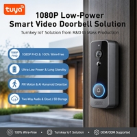 Sonnette sans fil Tuya Smart 1080P à faible consommation et longue autonomie, solution sans code, conception de carte PCBA intégrée matériel-APP-Cloud