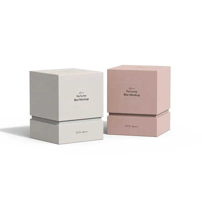 zicpackaging Custom color luxury black pink empty cosmetic 100ml 50ml 30ml bottles gift paper packaging perfume box
