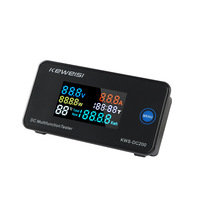 Testeur d'énergie à écran couleur DC KWS-DC200 100A avec shunt 10A 50A 100A pour batterie