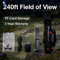 Lunette de vision nocturne numérique infrarouge Sytong HT-70LRF WIFI avec télémètre laser 800m, résolution 2K HD, zoom 5-20x pour la chasse