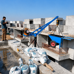 Chargeur de camion portatif pour chantier avec capacité de 300 tonnes et moteur pour le levage de ciment, de sable et de briques - Product Image 4